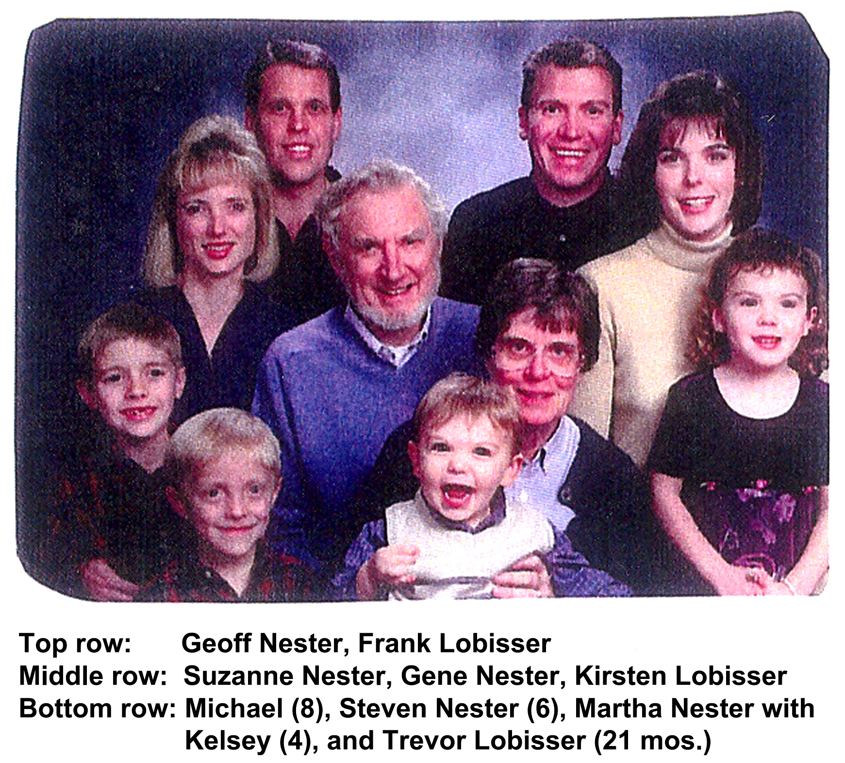 Martha & Gene Nester family 1998